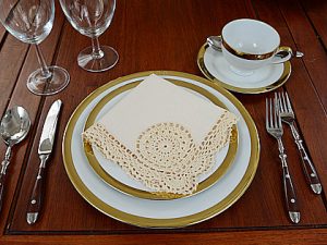 Crochet napkins.
