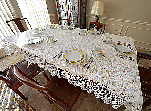 Traditional Crochet Tablecloth